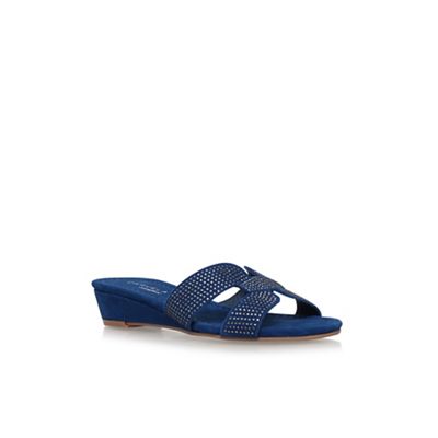 Blue 'Sade' flat sandals